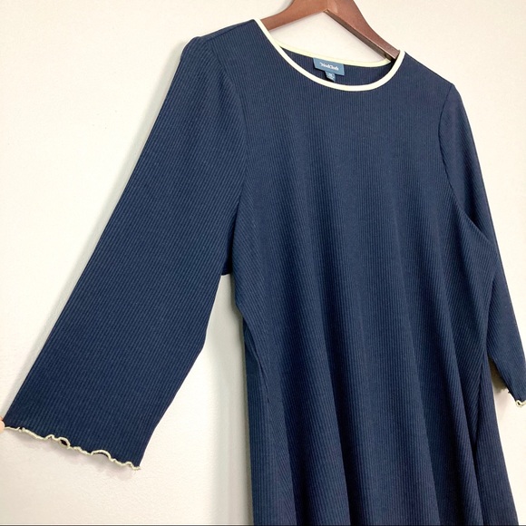 ModCloth Move With You Top Ribbed Knit 3/4 Sleeves - Picture 4 of 8